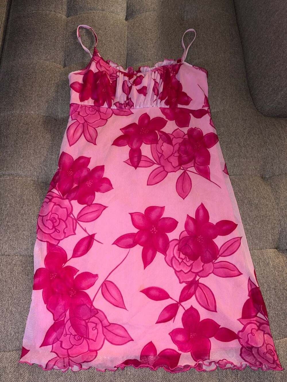 California Concepts Y2K Floral Print Cami Mini Dress